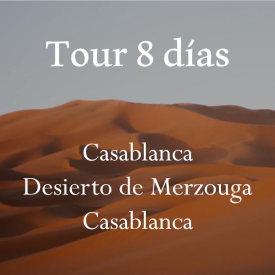 Tour 8d Casablanca - Desierto - Casablanca